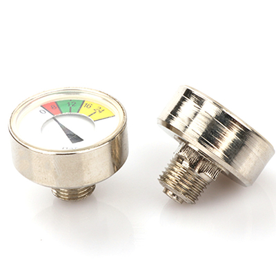 Chinese Factory Supply Direct Sales 12bar Fire Extinguisher Indicator Brass/Steel/Plastic Pressure Gauge For CO2 Fire Extinguisher